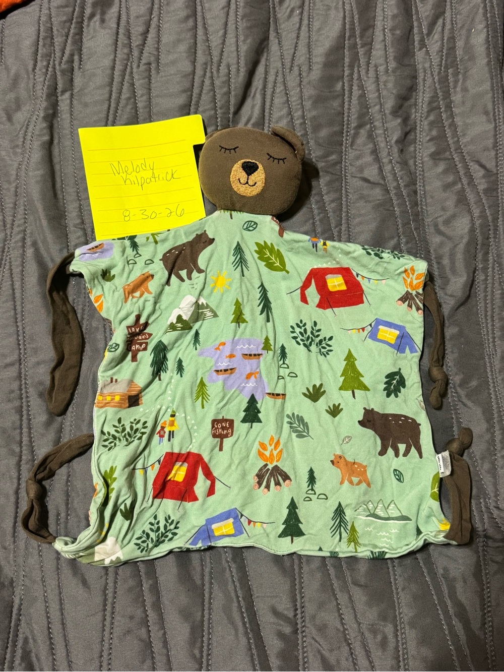 Little Sleepies Happy Camper Bear Lovey